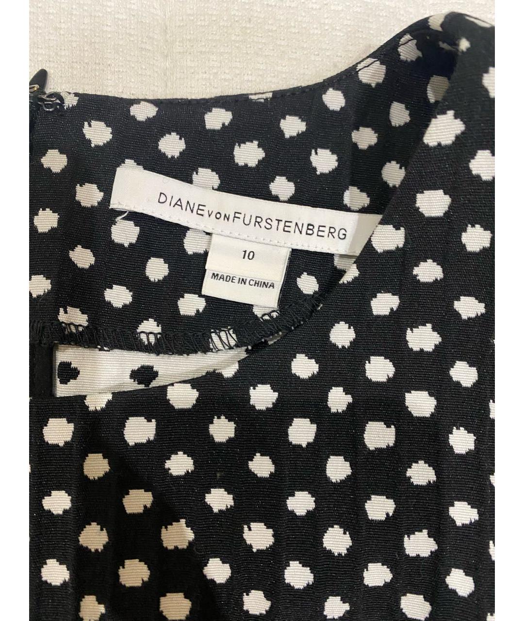 DIANE VON FURSTENBERG Черный хлопко-эластановый костюм с брюками, фото 3