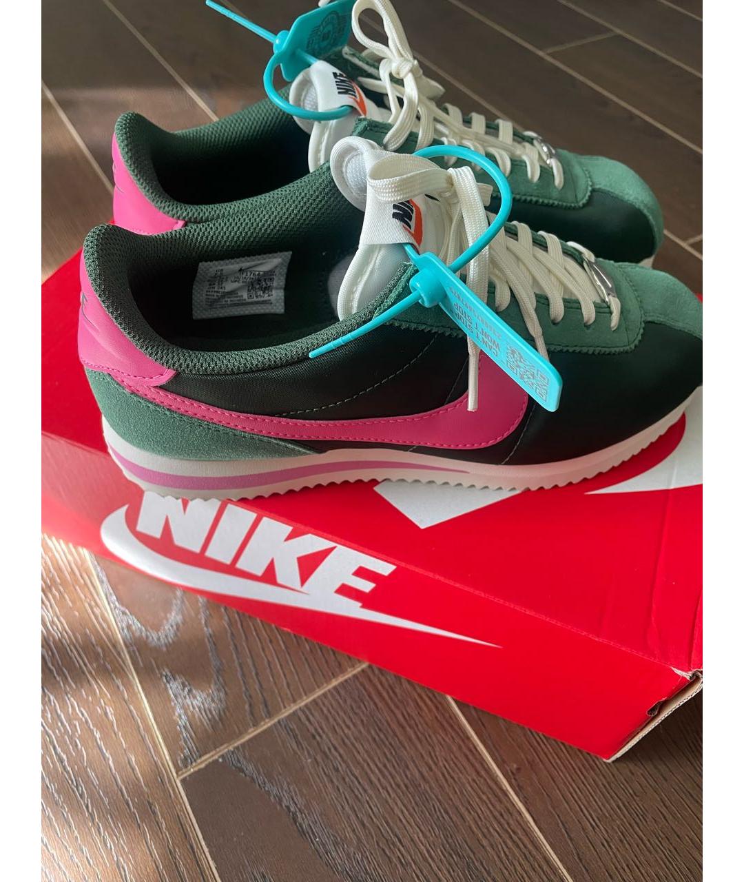NIKE Зеленые текстильные кеды, фото 3