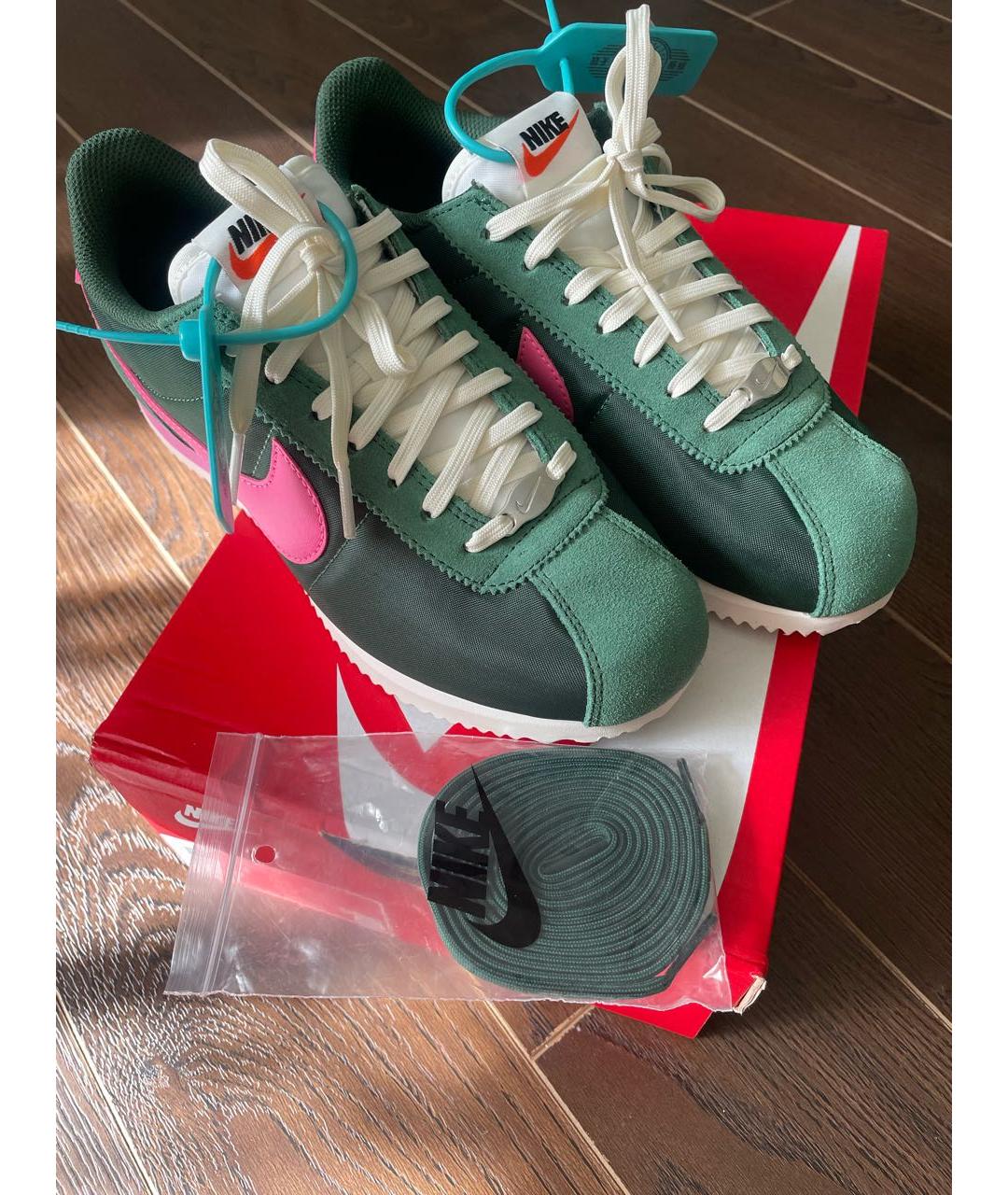 NIKE Зеленые текстильные кеды, фото 2