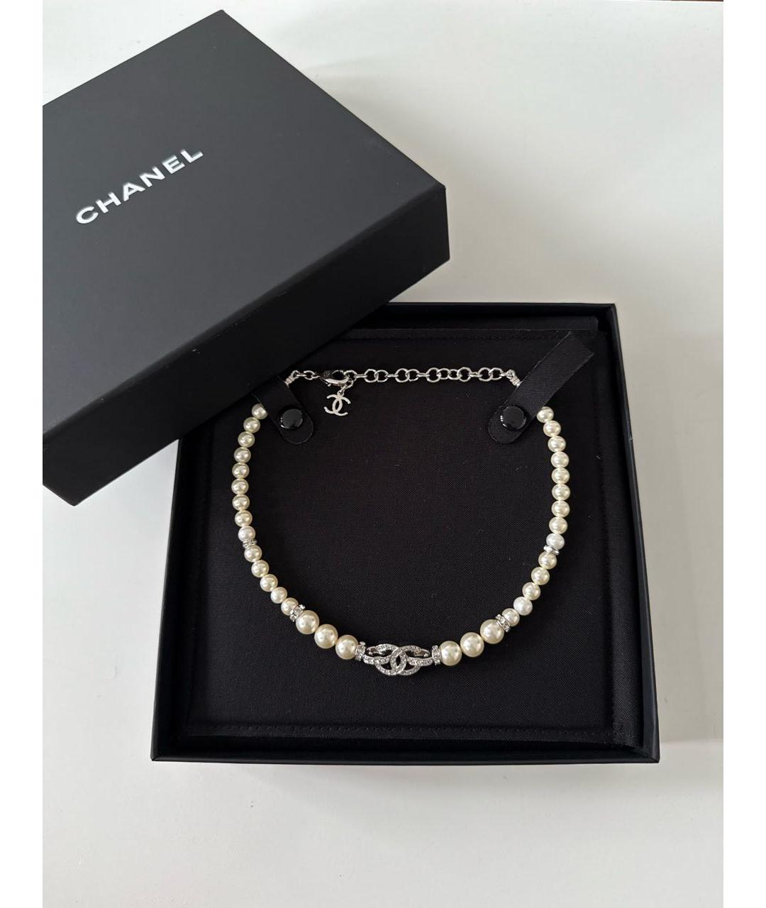 CHANEL Серебрянный чокер, фото 6