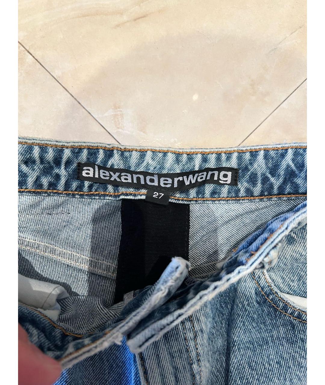 ALEXANDER WANG Синие прямые джинсы, фото 3