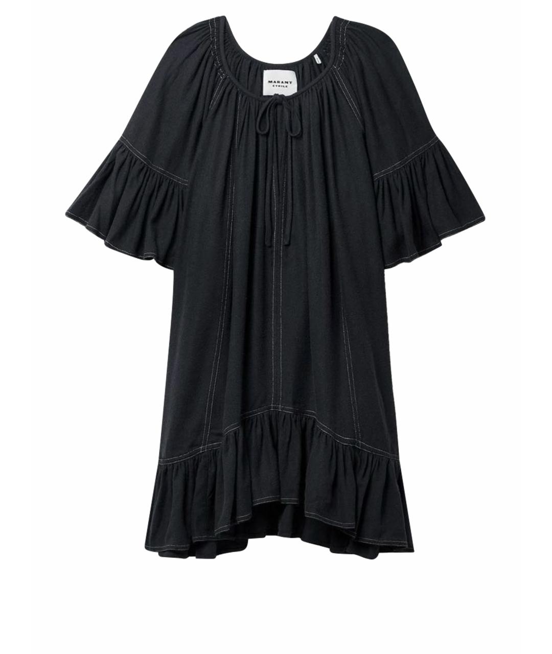 ISABEL MARANT ETOILE Черное шелковое повседневное платье, фото 1