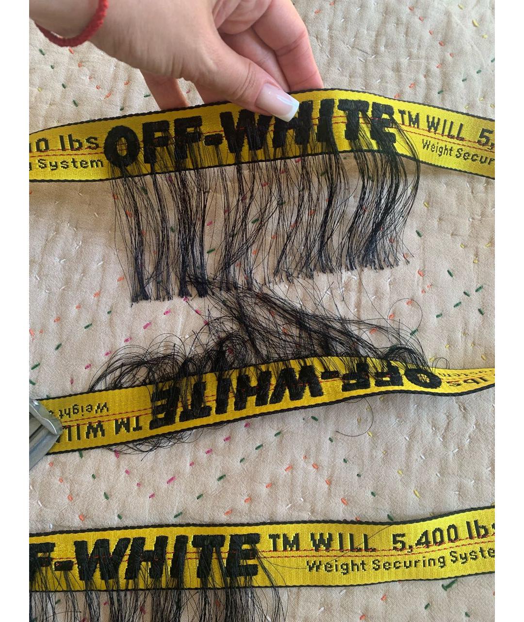 OFF-WHITE Желтый ремень, фото 4