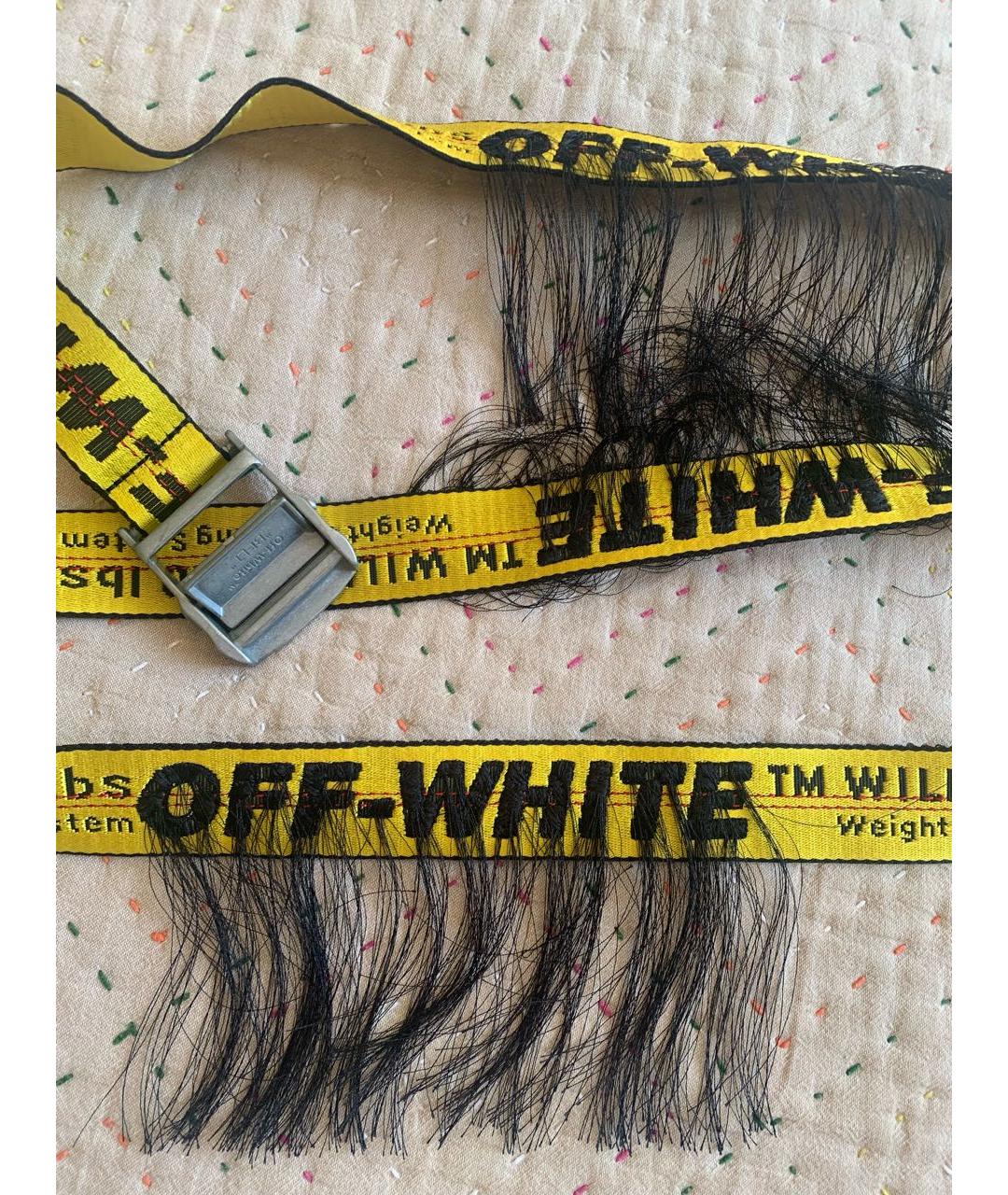 OFF-WHITE Желтый ремень, фото 3