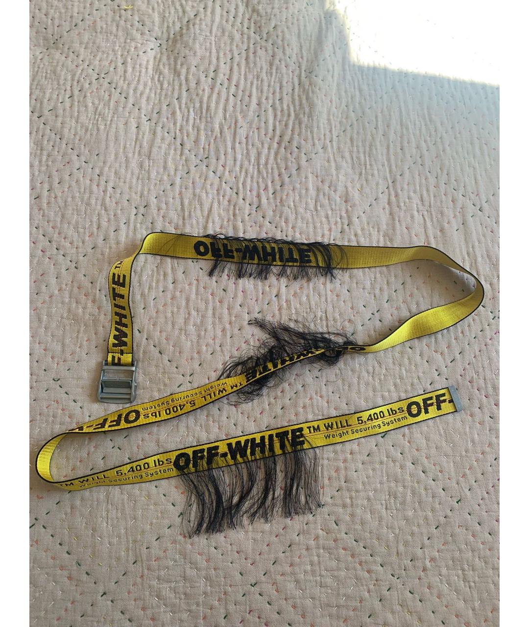 OFF-WHITE Желтый ремень, фото 7