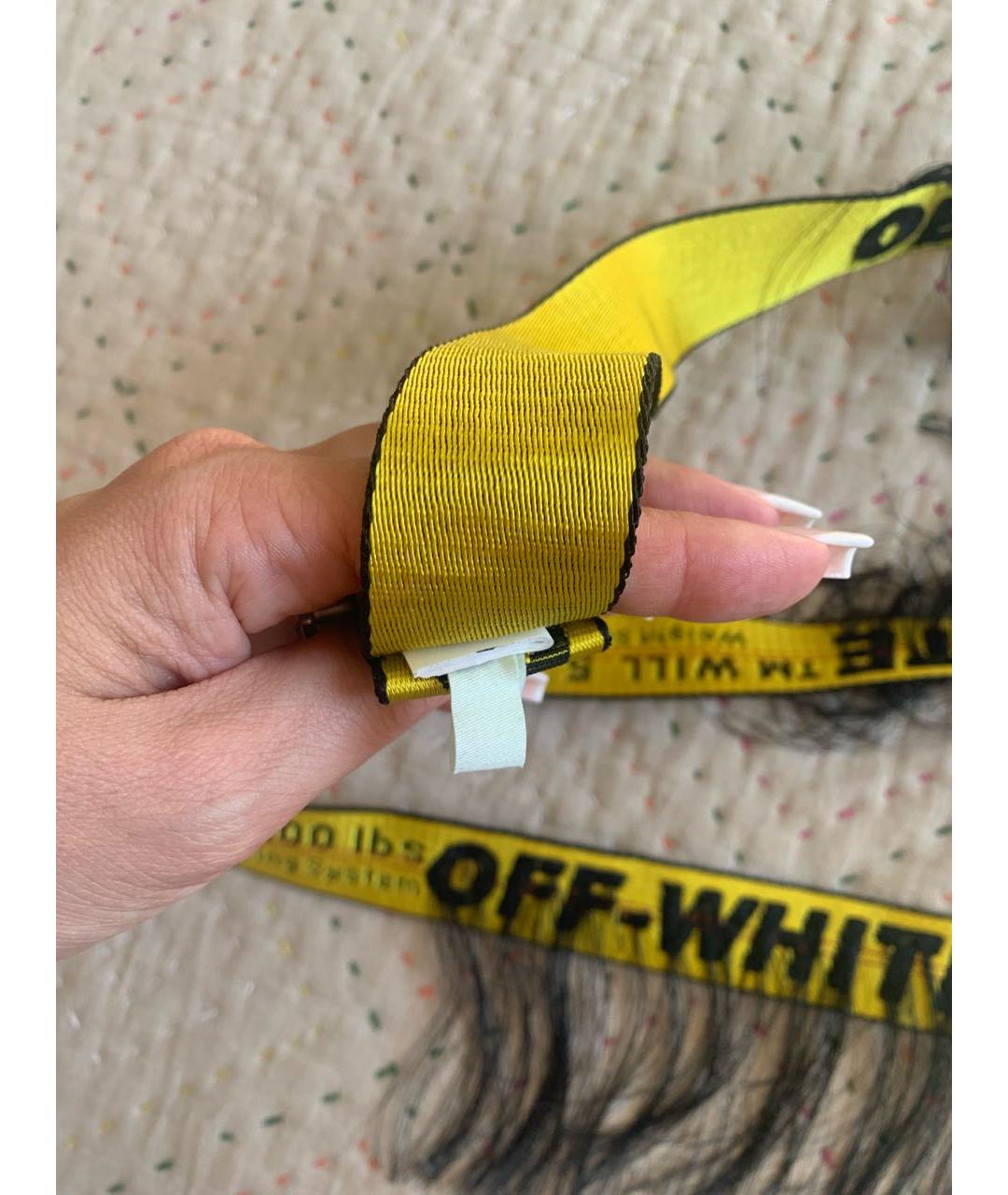 OFF-WHITE Желтый ремень, фото 6