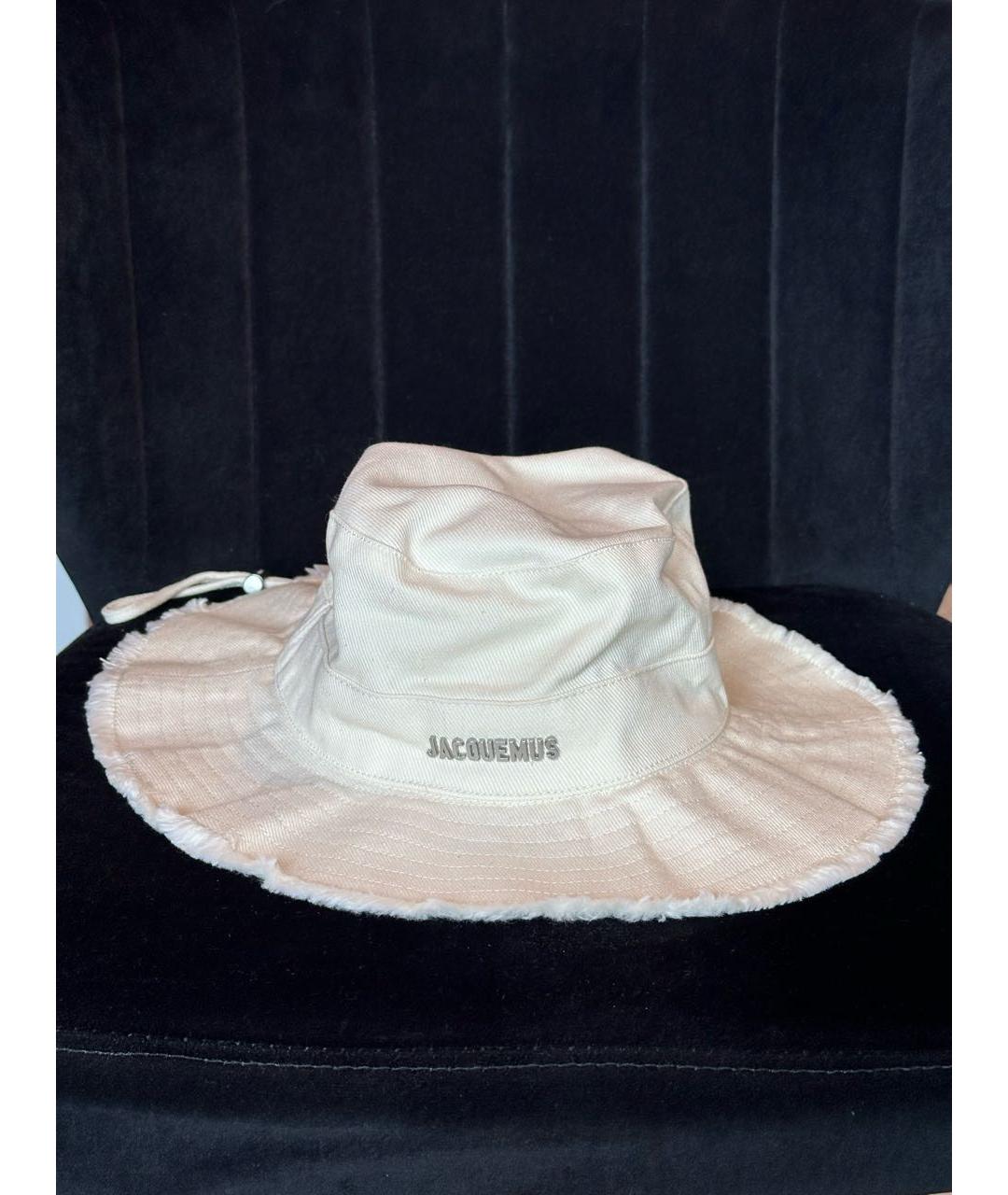 JACQUEMUS Бежевая хлопковая панама, фото 2