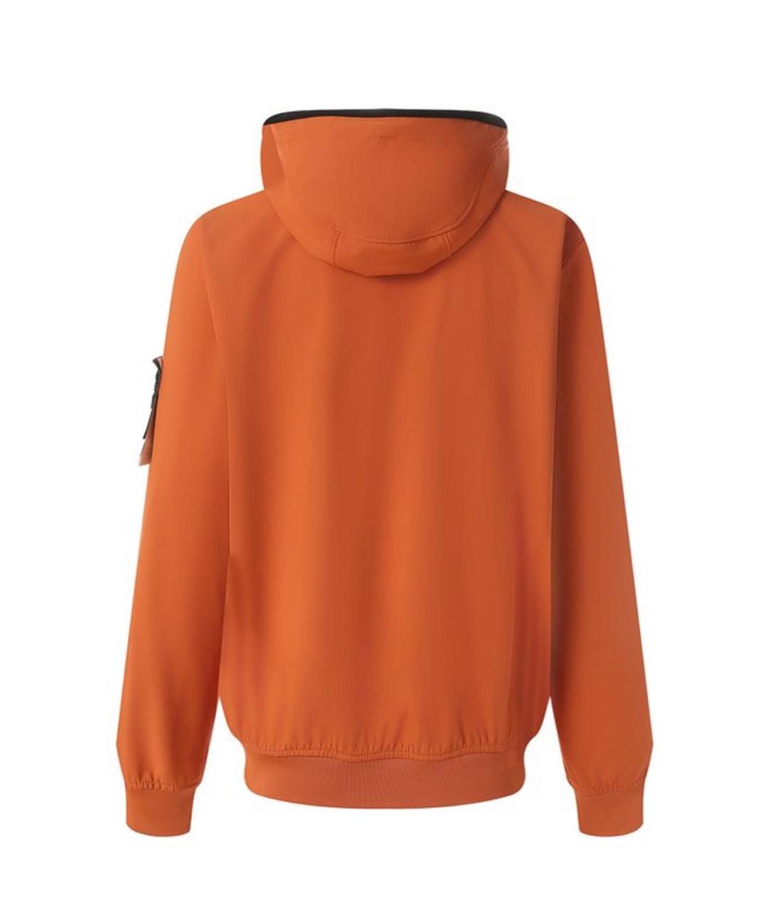 STONE ISLAND Оранжевая полиэстеровая куртка, фото 2