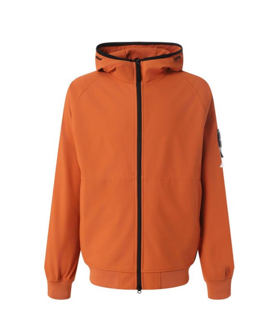 STONE ISLAND Оранжевая полиэстеровая куртка, фото 1
