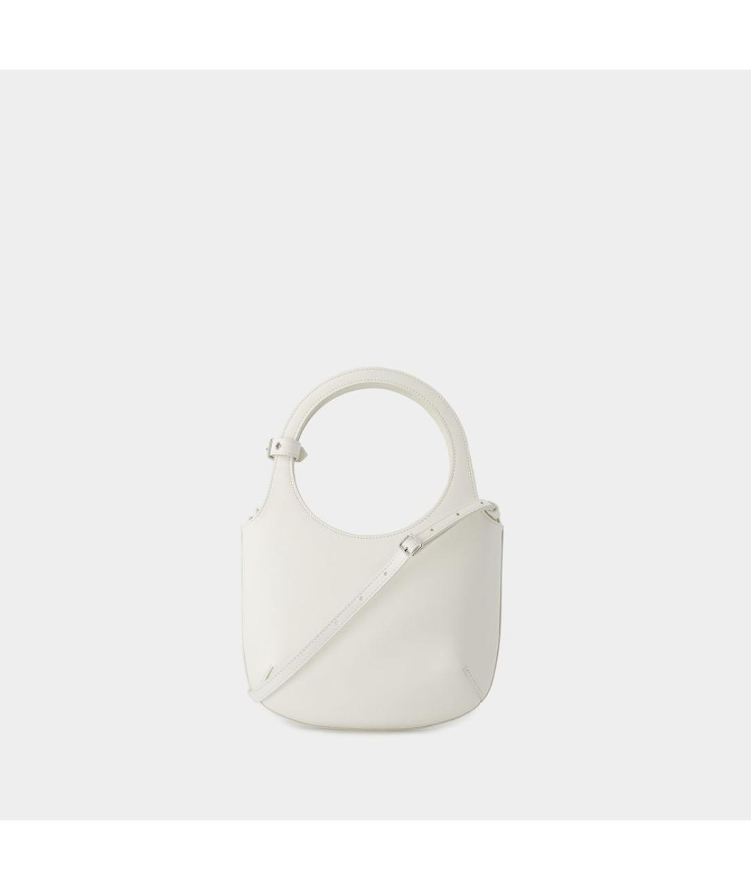 COURREGES Белая кожаная сумка тоут, фото 3