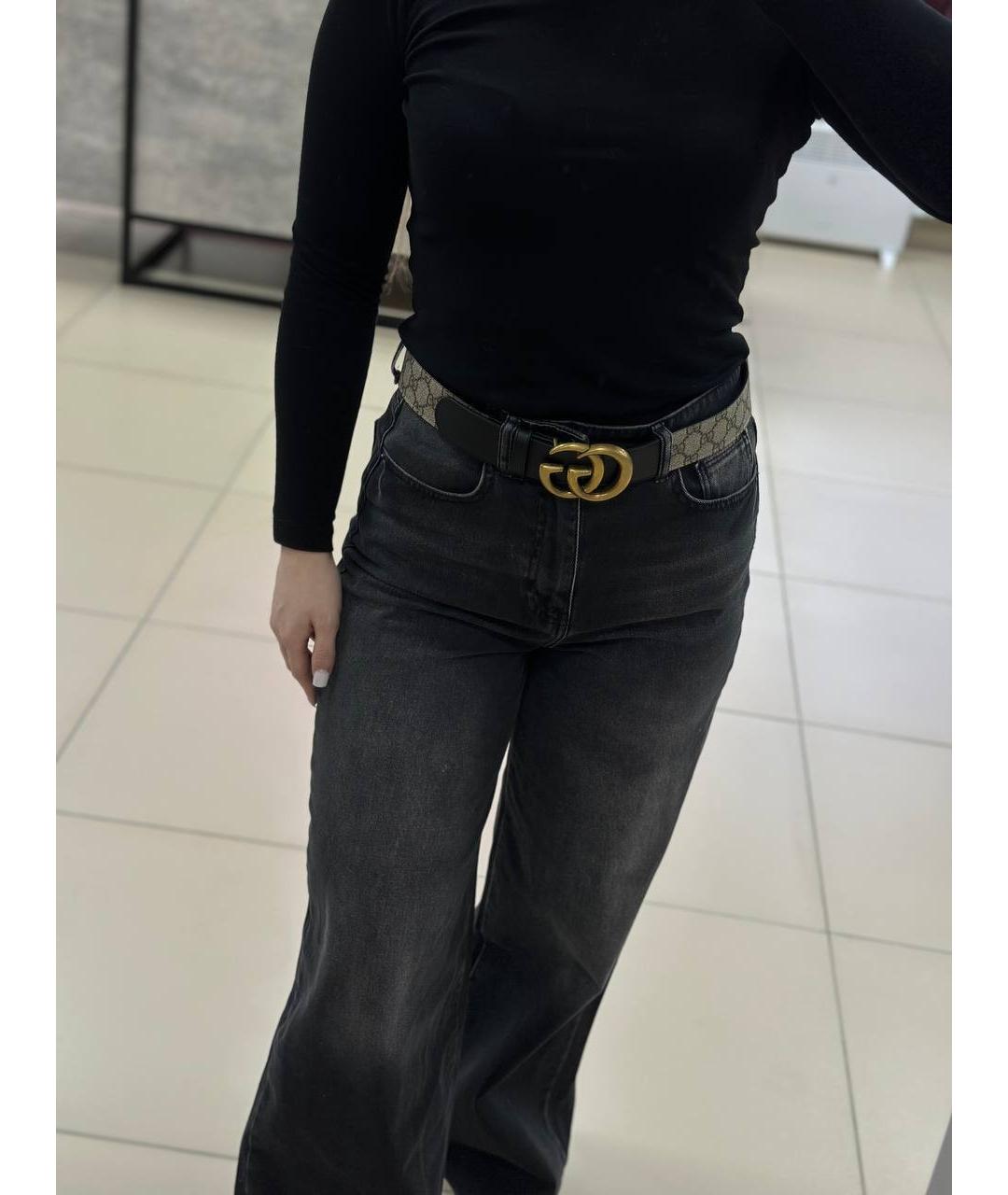 GUCCI Черный ремень, фото 4