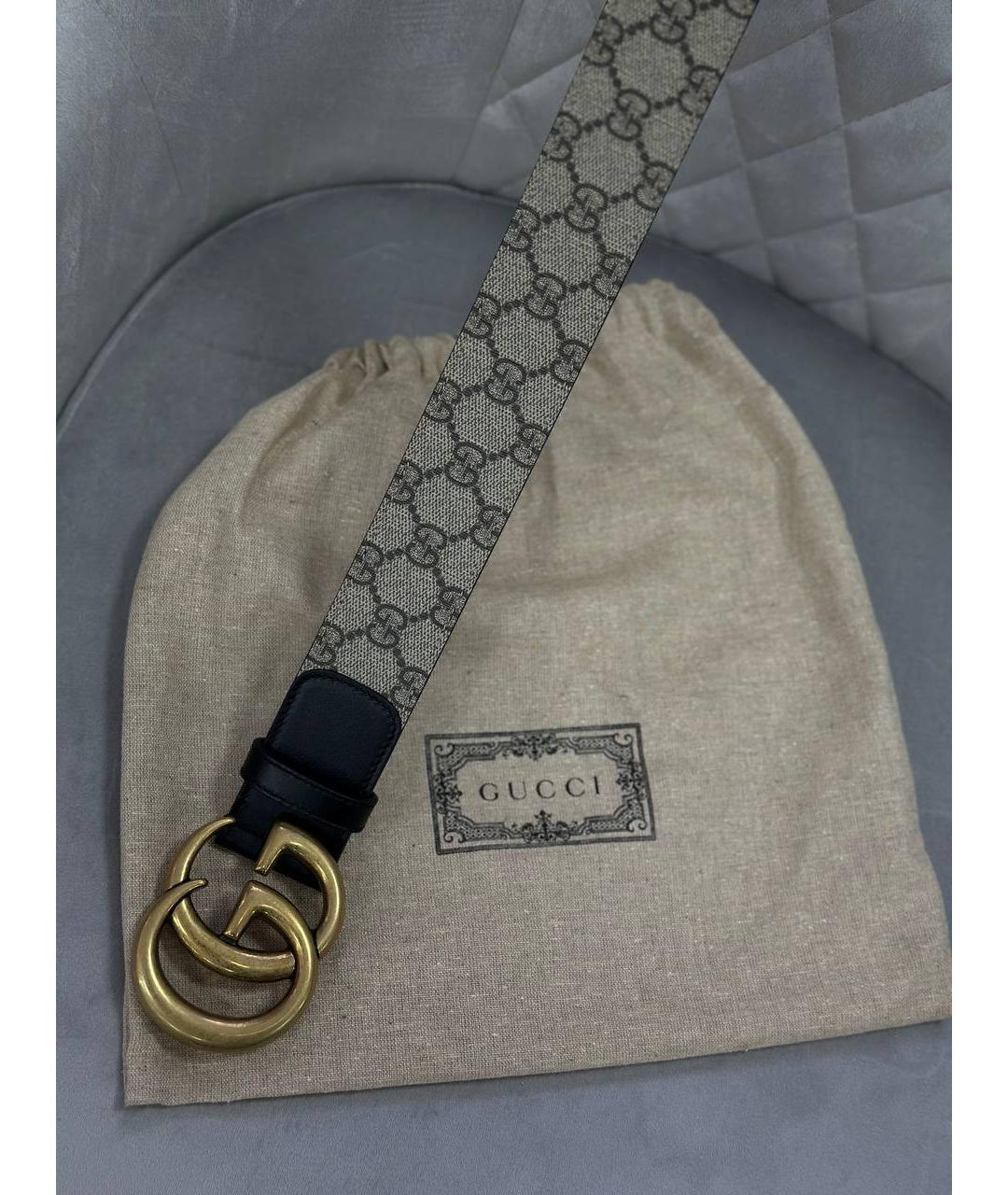 GUCCI Черный ремень, фото 2