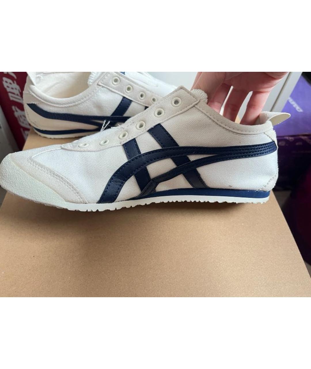 ONITSUKA TIGER Бежевые текстильные кеды, фото 7