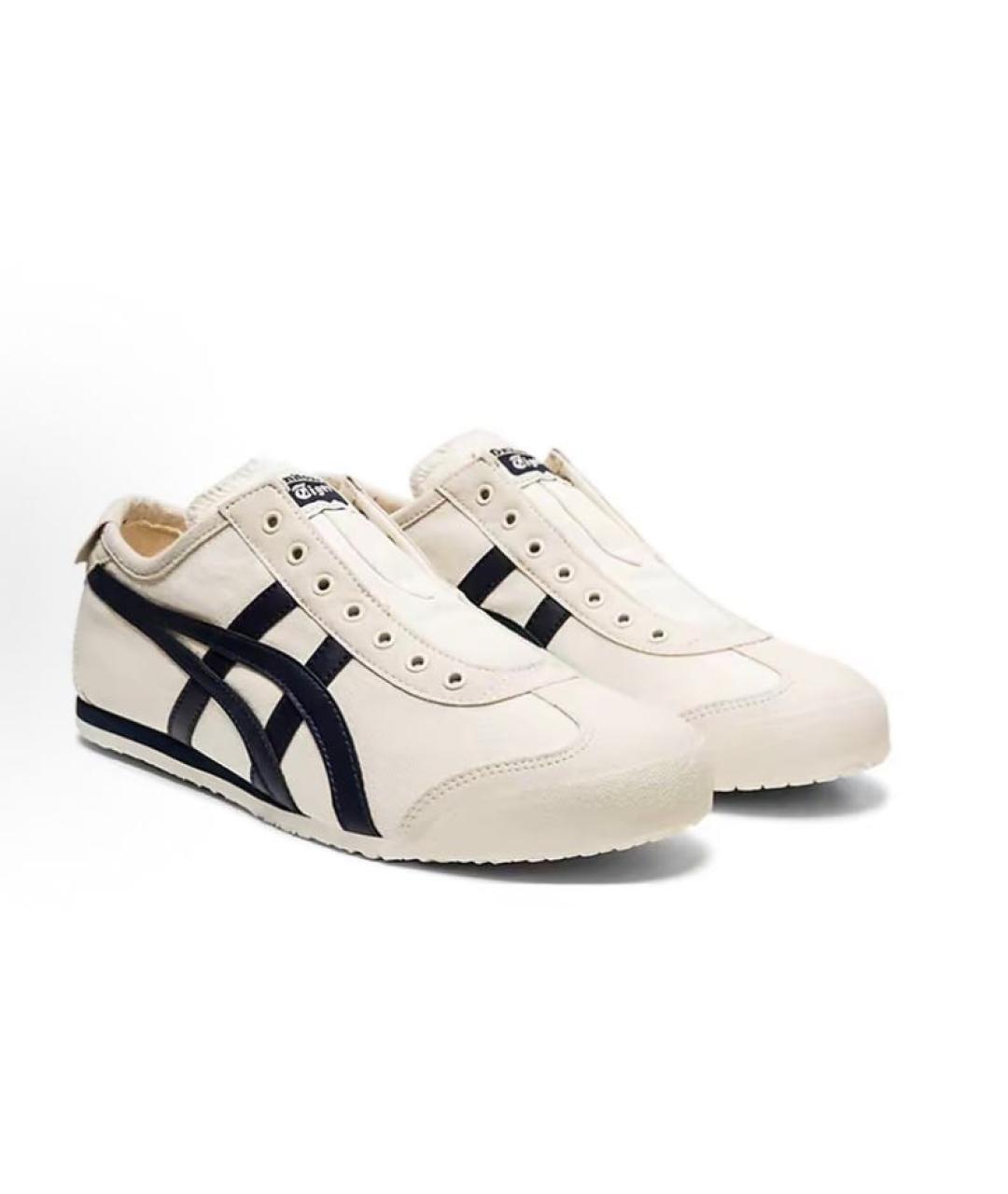 ONITSUKA TIGER Бежевые текстильные кеды, фото 2