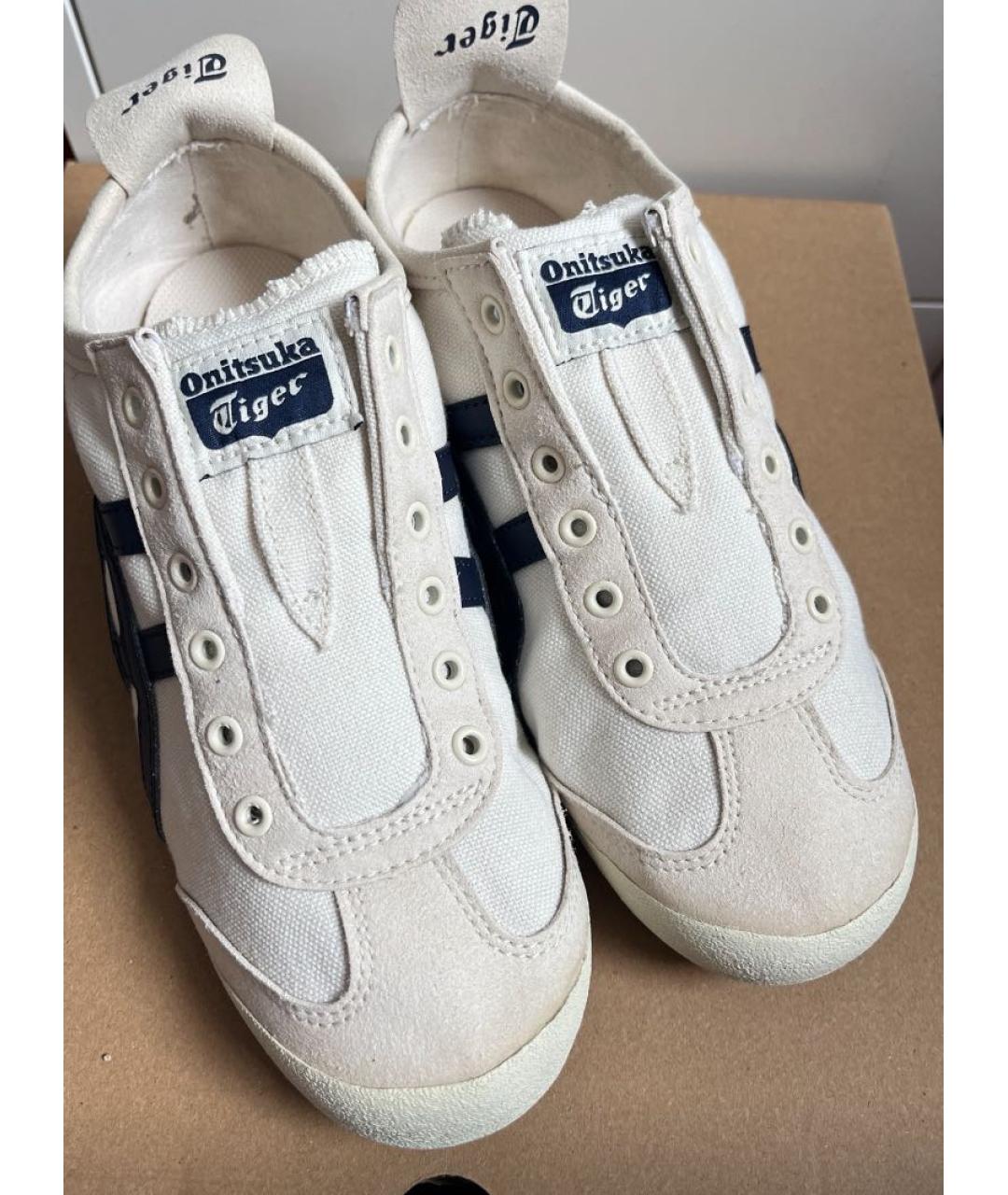 ONITSUKA TIGER Бежевые текстильные кеды, фото 5