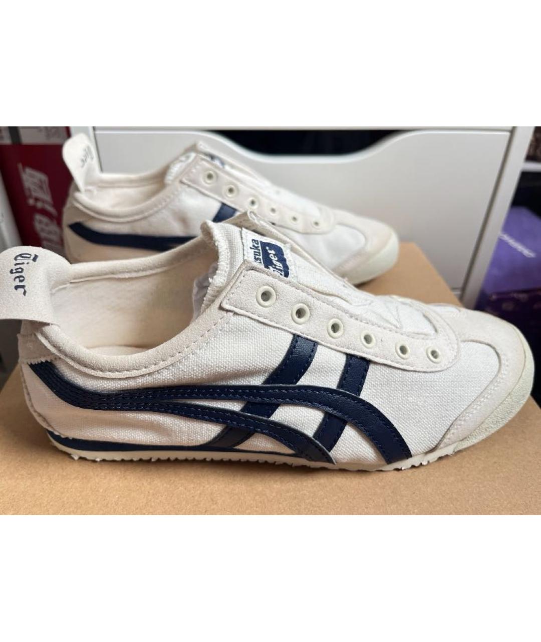 ONITSUKA TIGER Бежевые текстильные кеды, фото 6