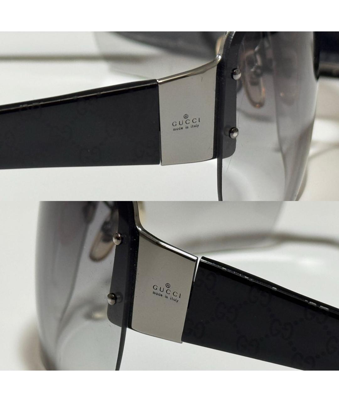GUCCI Черные пластиковые солнцезащитные очки, фото 3