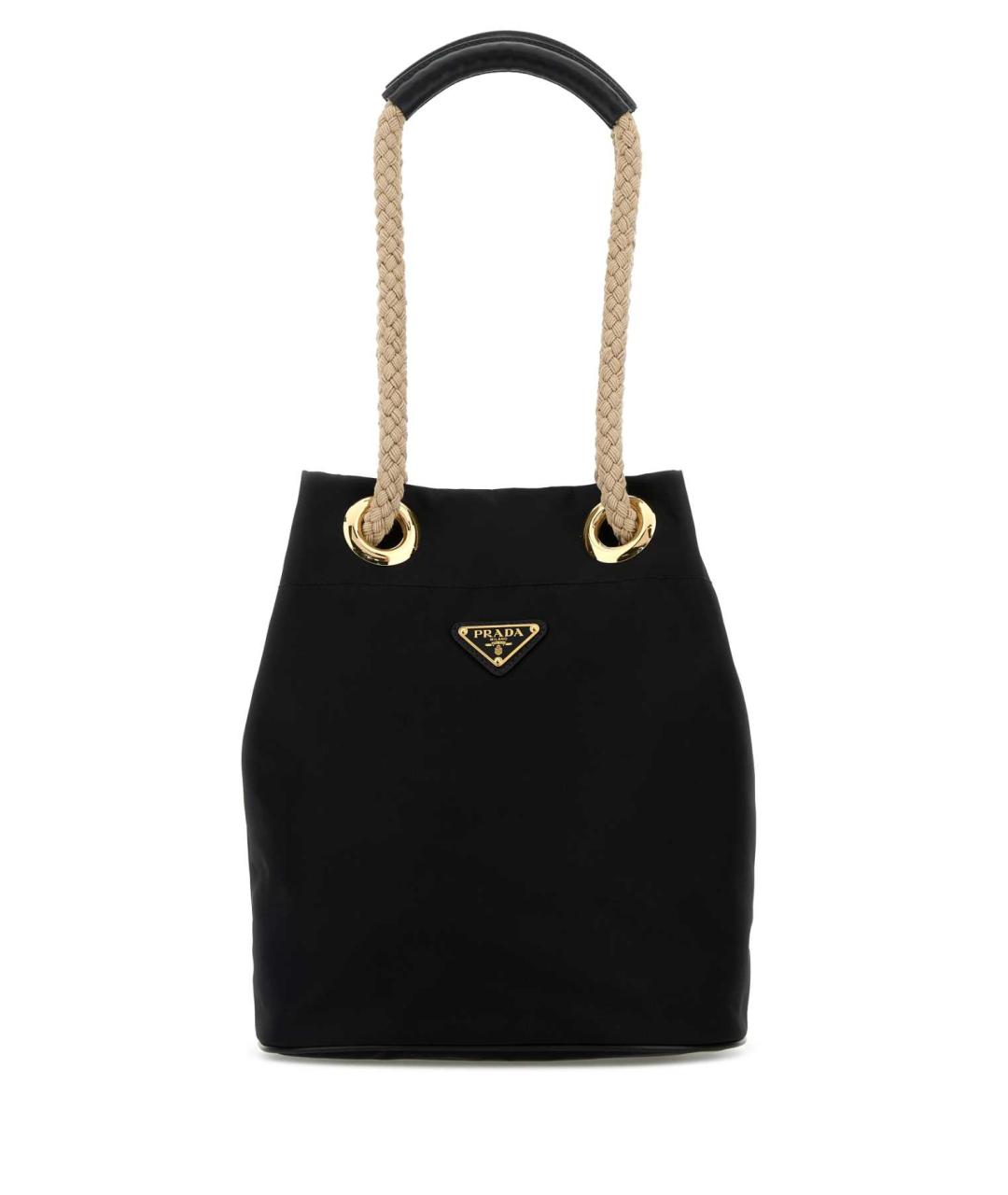 PRADA Черная синтетическая сумка тоут, фото 1