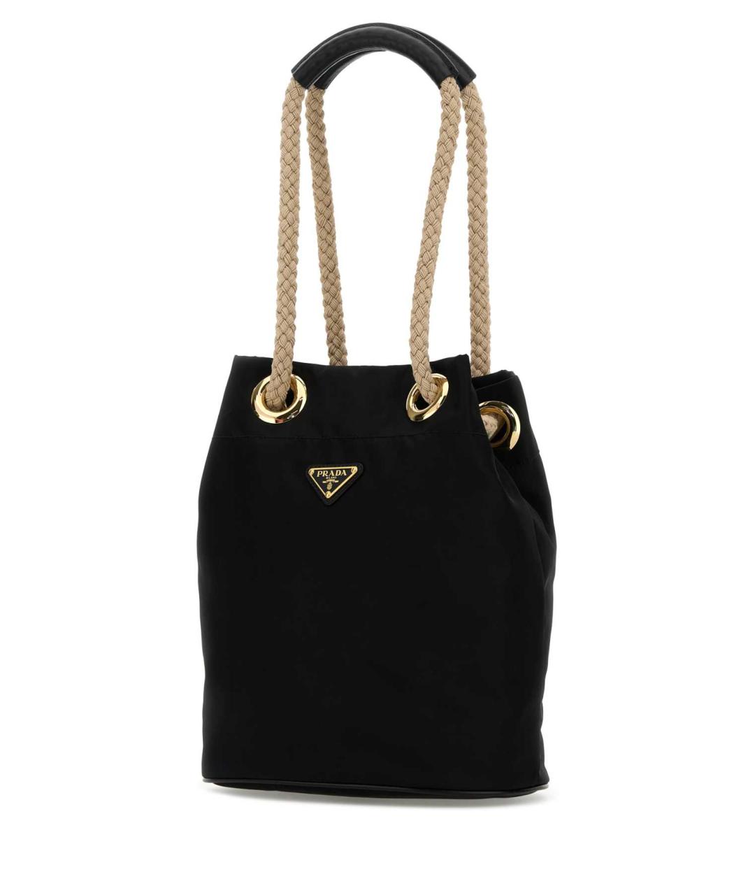 PRADA Черная синтетическая сумка тоут, фото 2