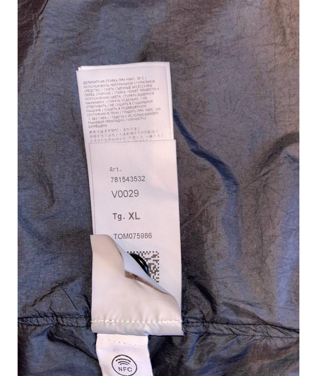 STONE ISLAND Черная хлопковая куртка, фото 6