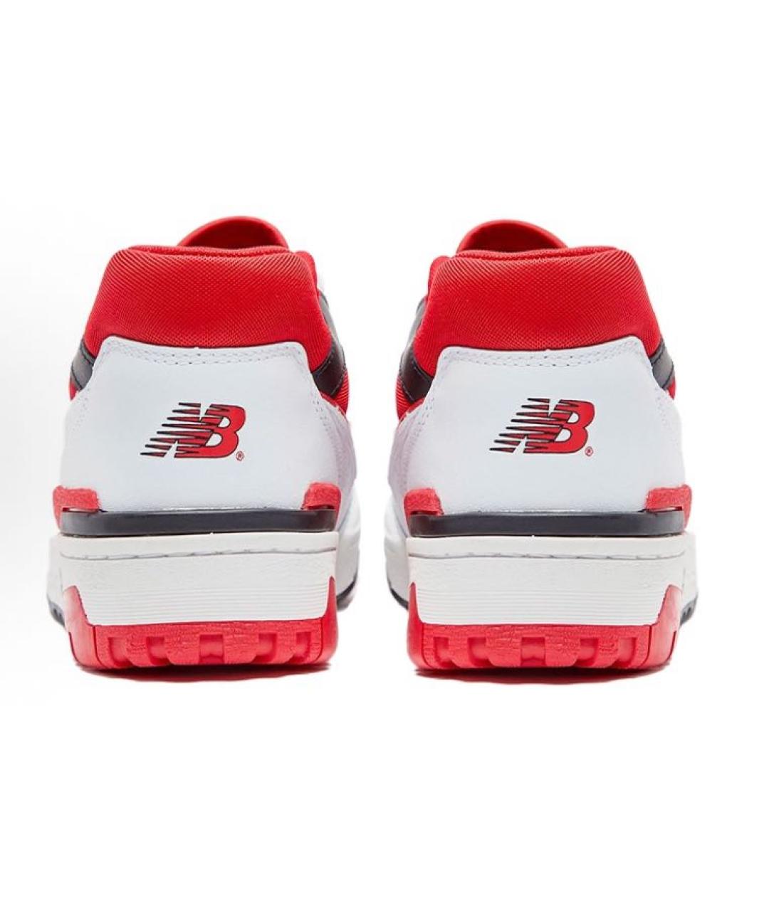 NEW BALANCE Красные кожаные низкие кроссовки / кеды, фото 4