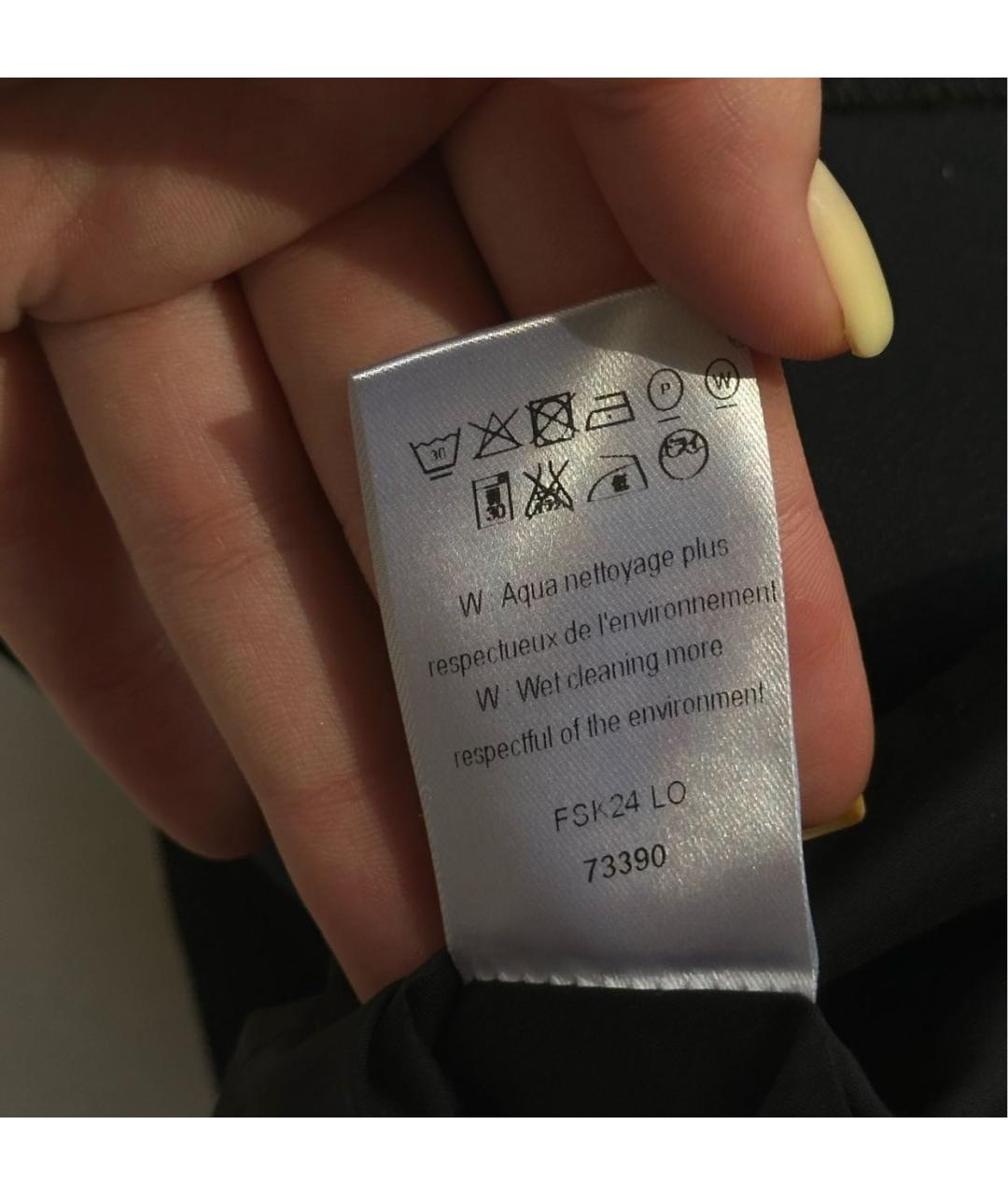LOUIS VUITTON Черная полиэстеровая юбка мини, фото 4