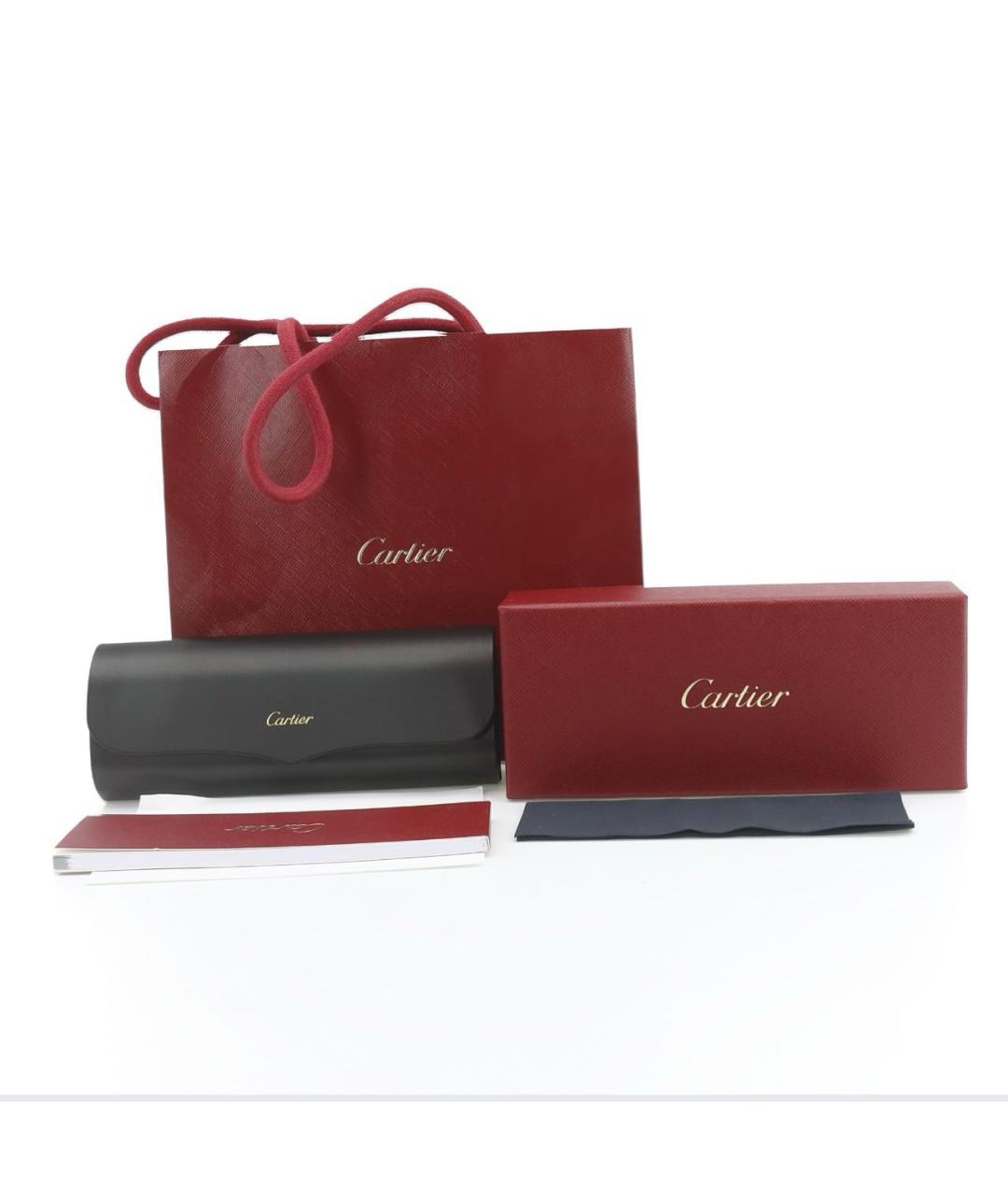 CARTIER Золотые металлические солнцезащитные очки, фото 5