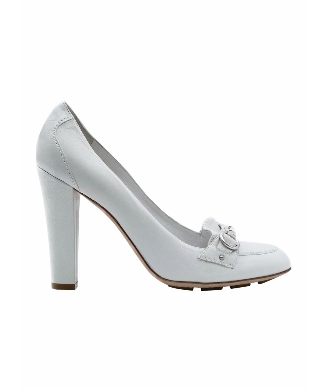 CHRISTIAN DIOR Белые кожаные туфли, фото 1