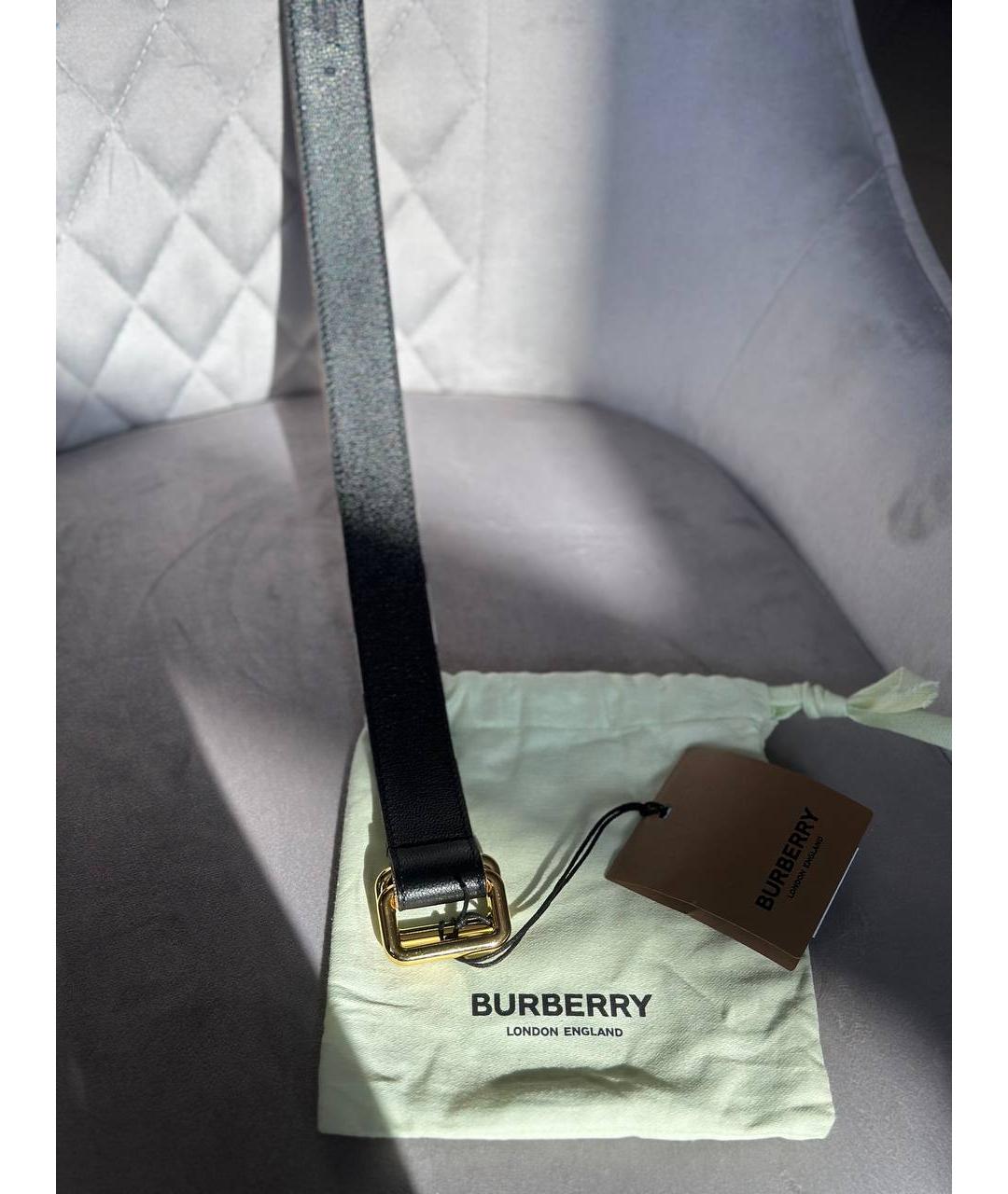 BURBERRY Черный ремень, фото 2