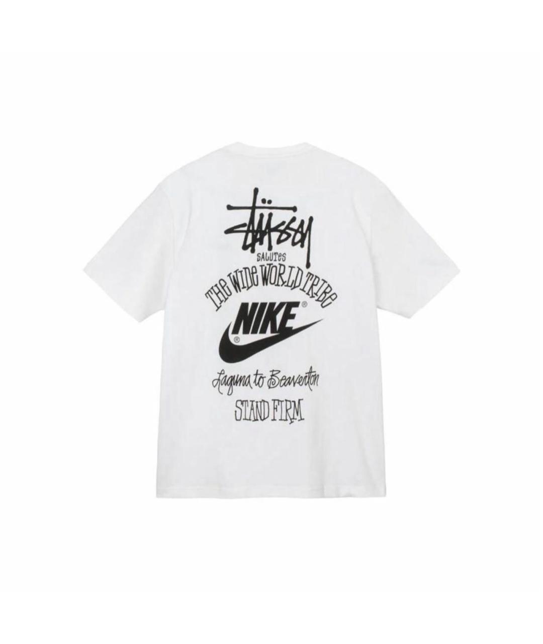NIKE Белая хлопковая футболка, фото 2