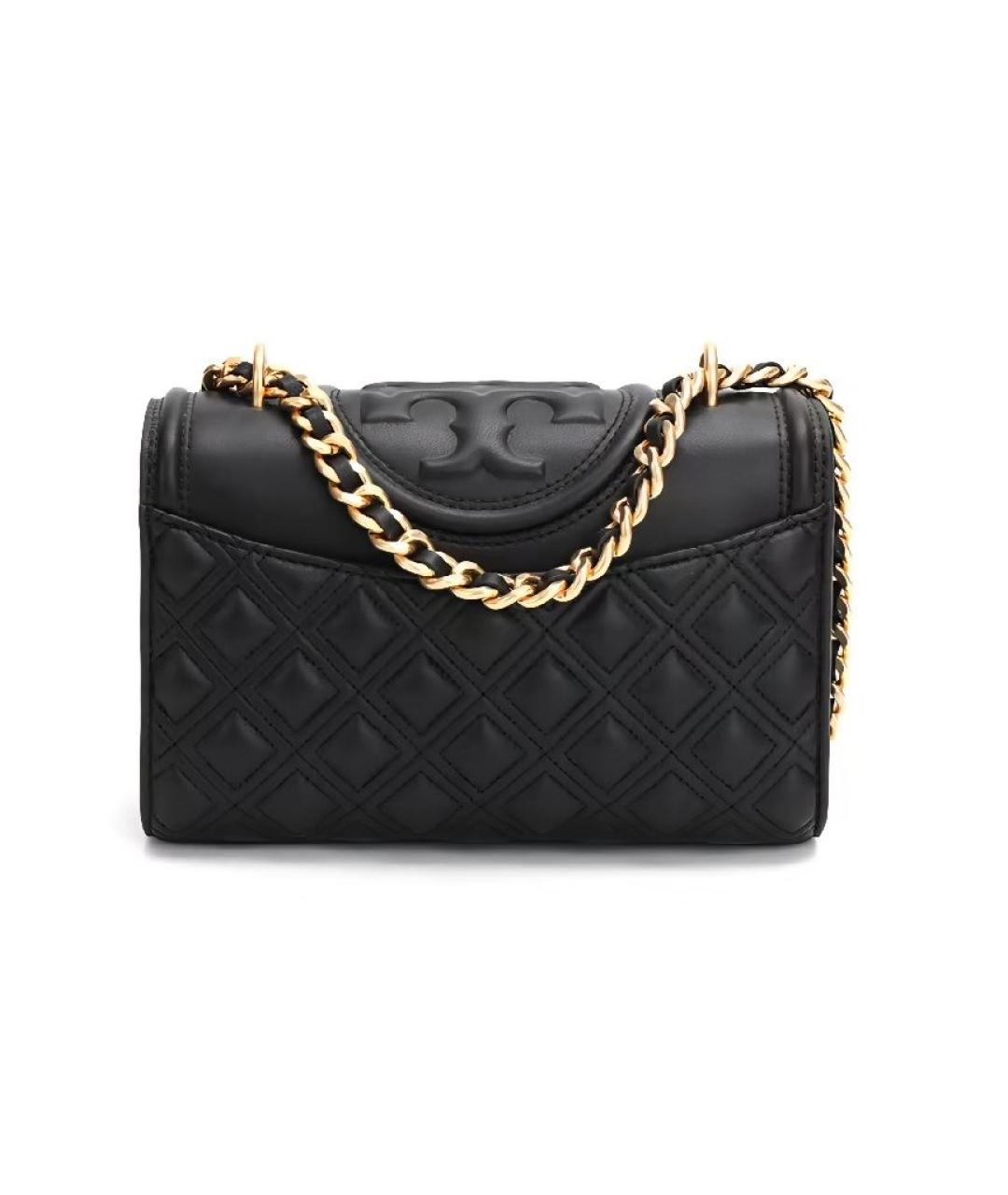 TORY BURCH Черная кожаная сумка через плечо, фото 1