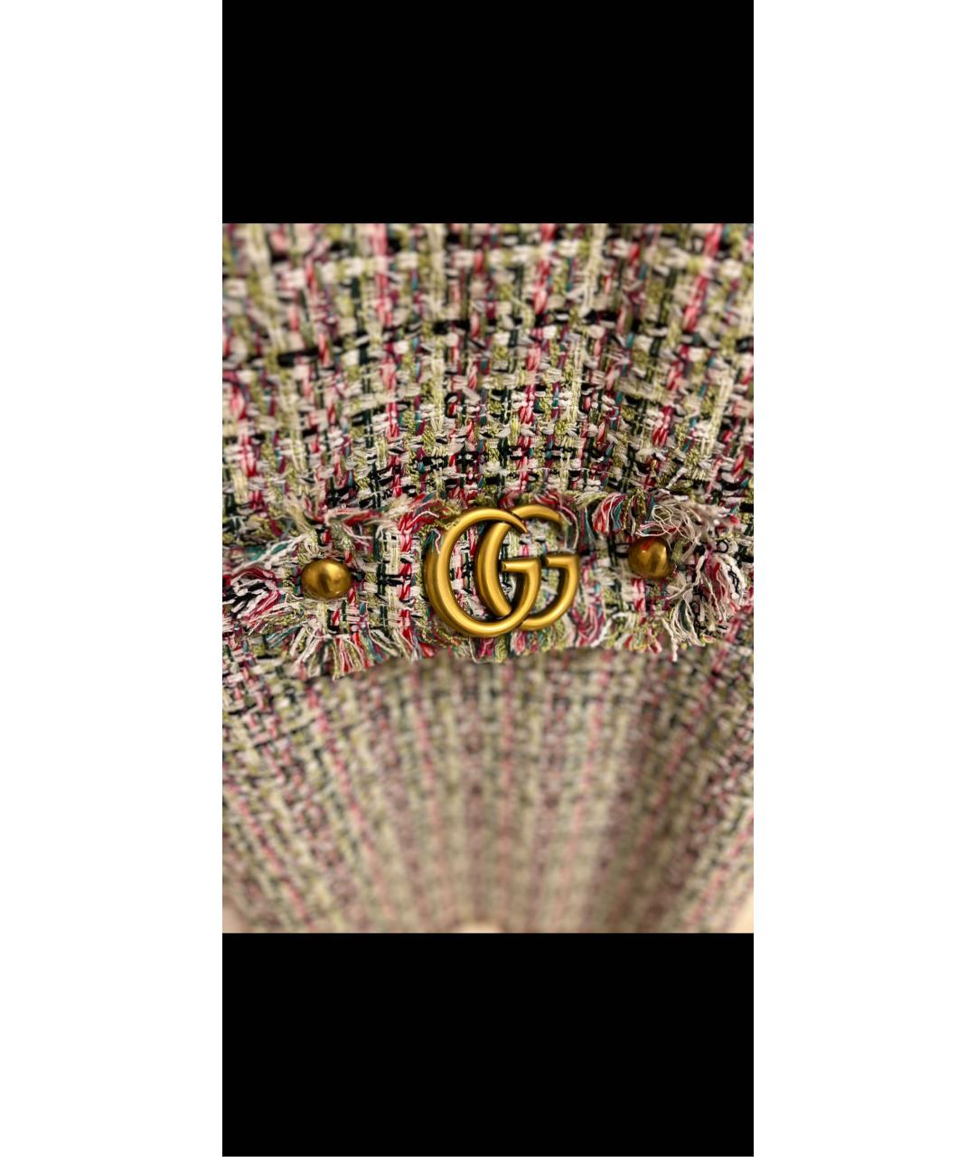 GUCCI Бежевое кашемировое повседневное платье, фото 4