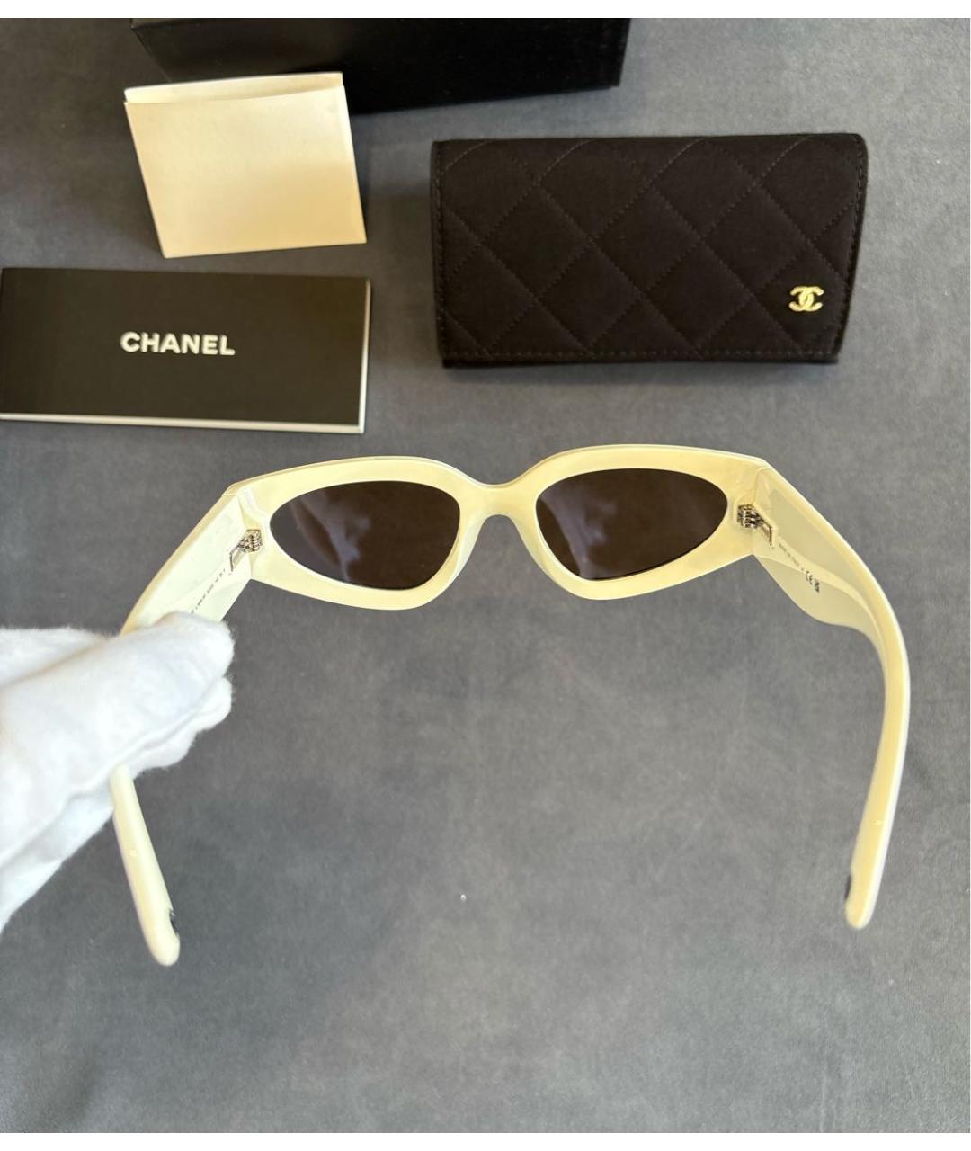 CHANEL Черные пластиковые солнцезащитные очки, фото 7