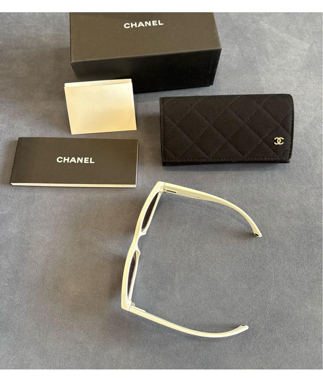 CHANEL Черные пластиковые солнцезащитные очки, фото 4