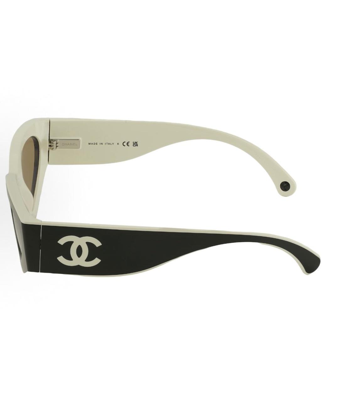 CHANEL Черные пластиковые солнцезащитные очки, фото 3