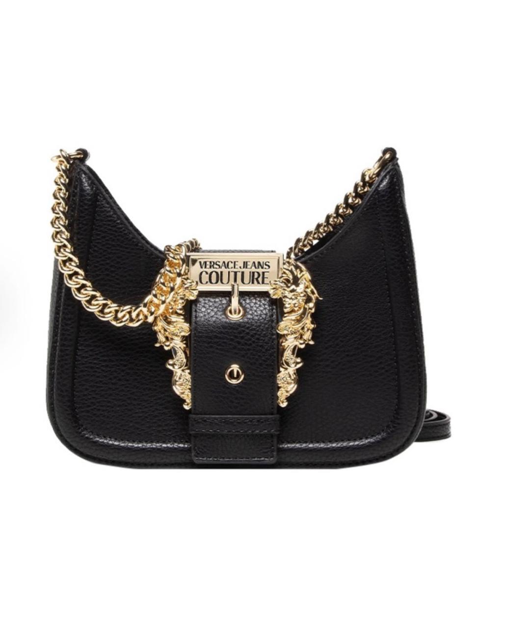 VERSACE JEANS COUTURE Черная сумка с короткими ручками, фото 5