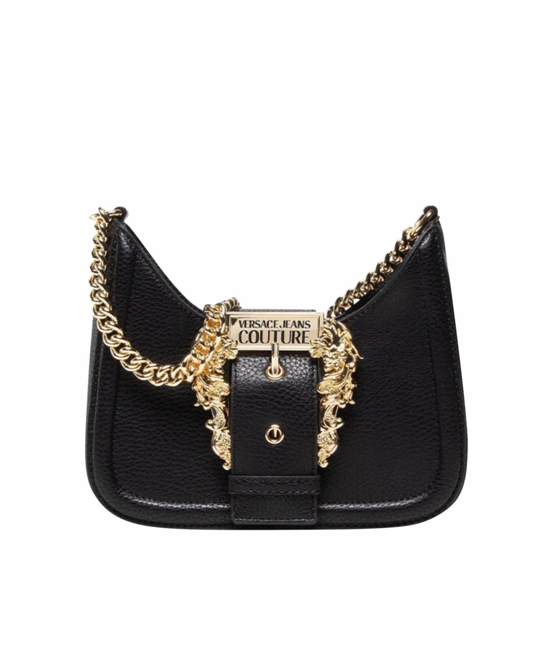 VERSACE JEANS COUTURE Черная сумка с короткими ручками, фото 1