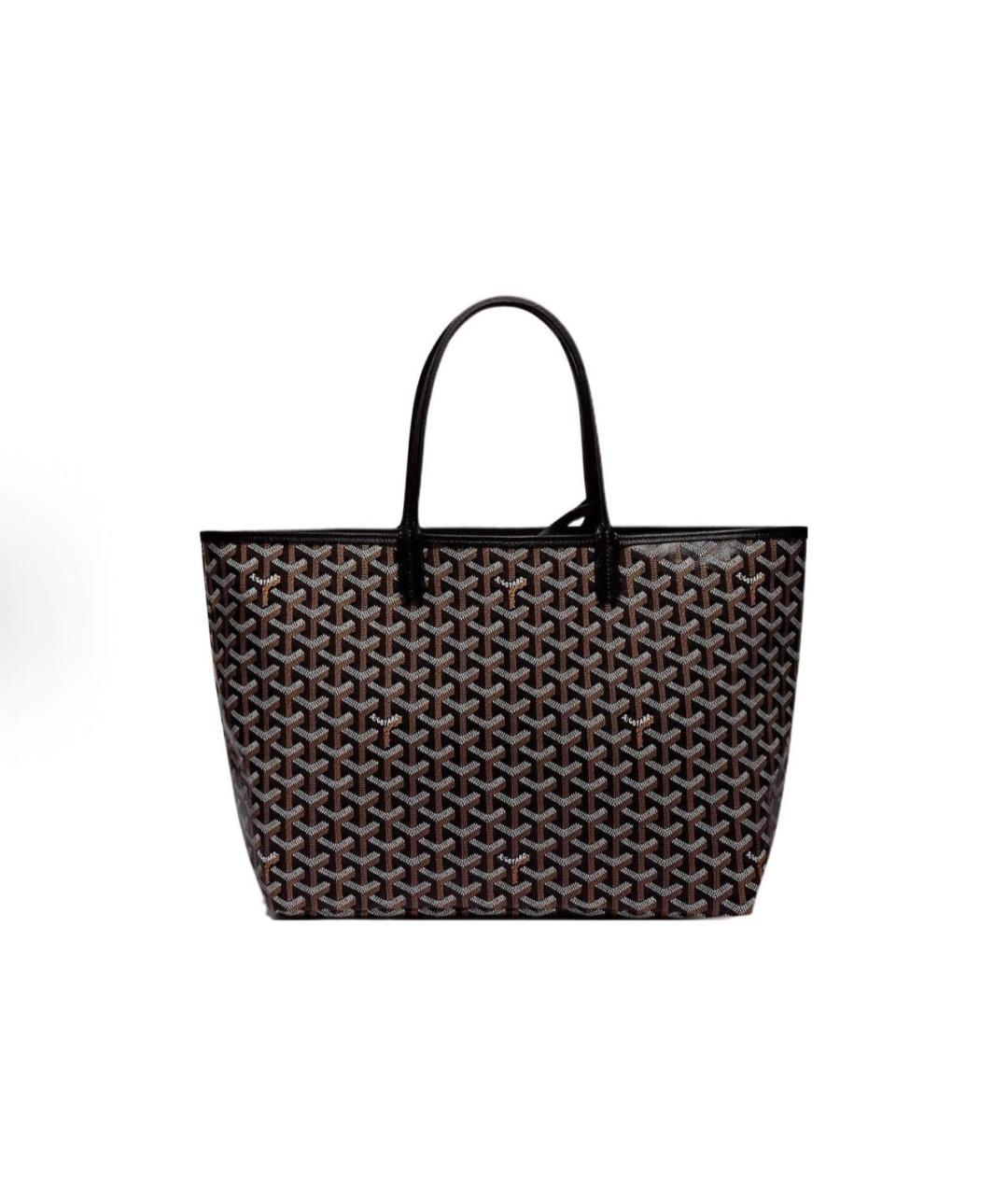 GOYARD Черная кожаная сумка тоут, фото 2