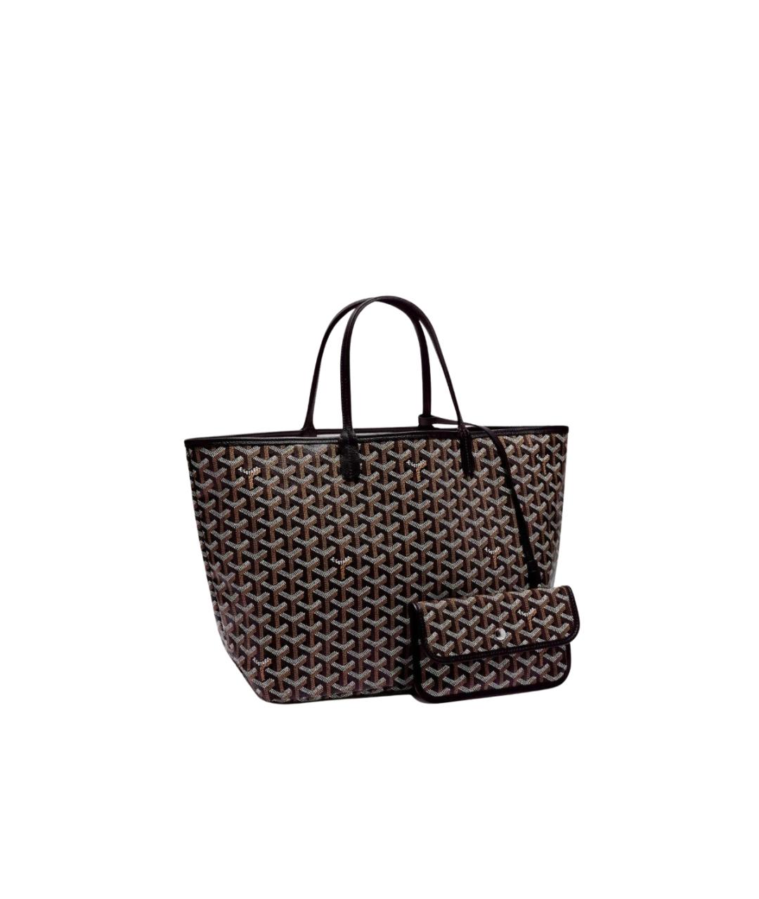 GOYARD Черная кожаная сумка тоут, фото 1