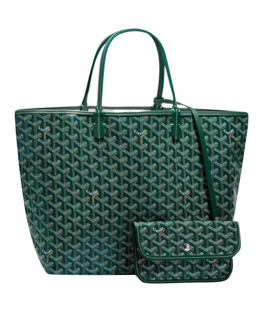 GOYARD Зеленая сумка тоут, фото 1