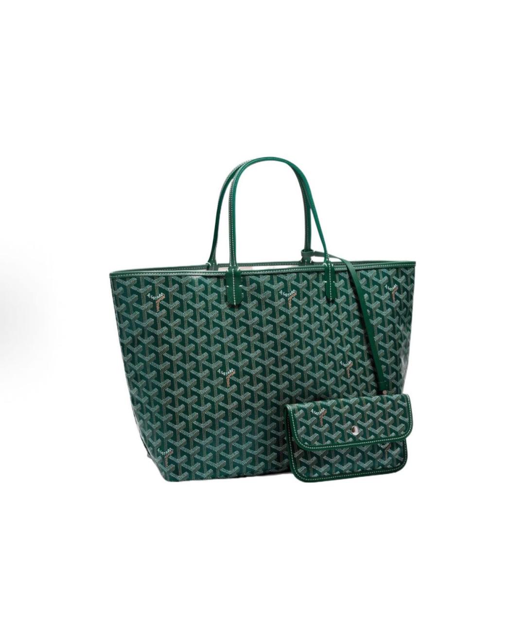 GOYARD Зеленая сумка тоут, фото 5
