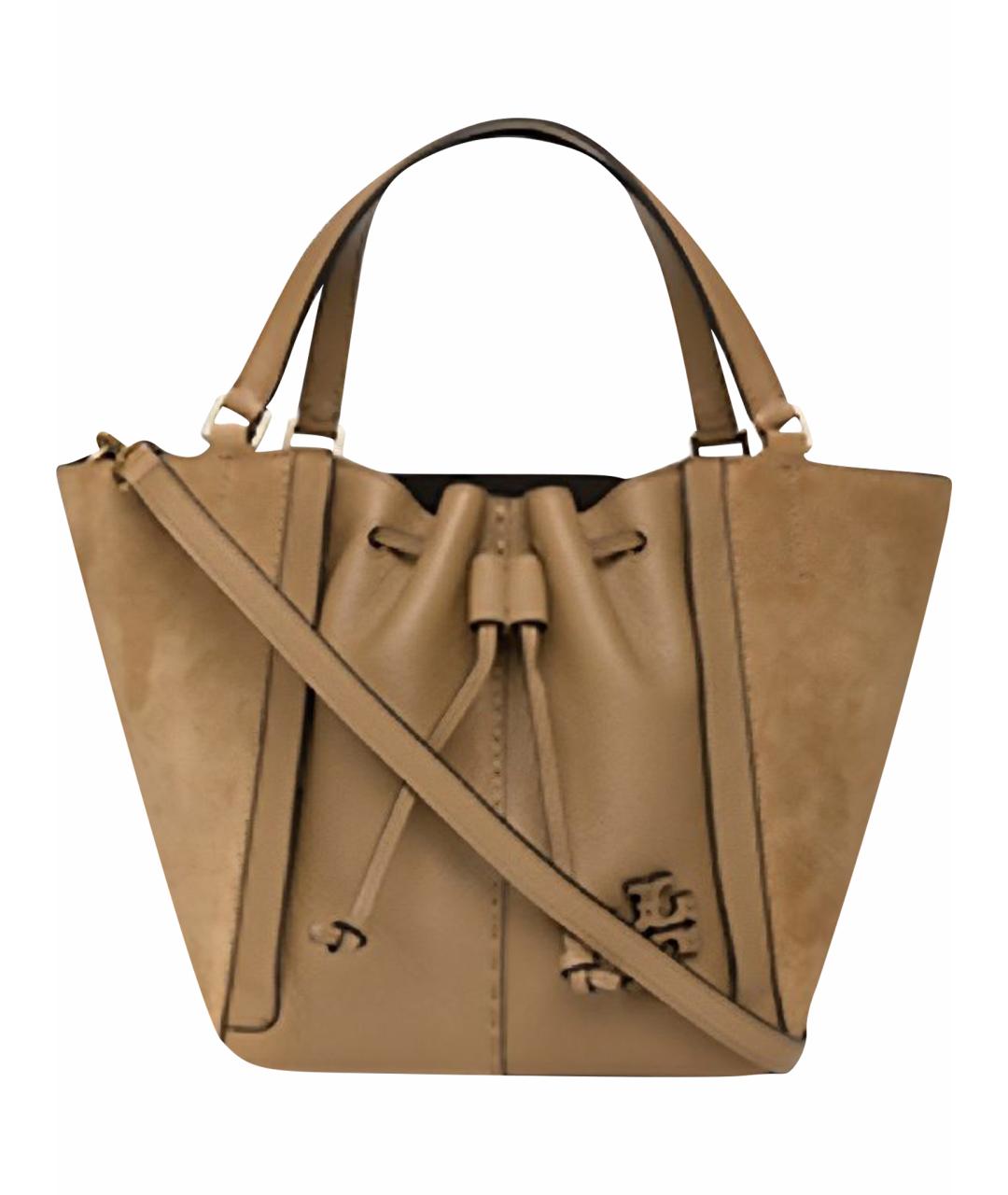 TORY BURCH Коричневая сумка тоут, фото 1