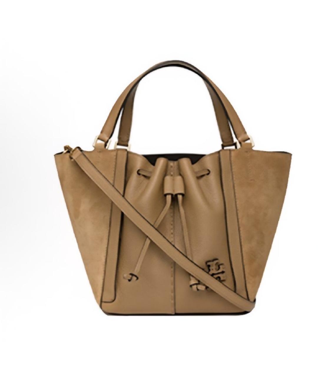 TORY BURCH Коричневая сумка тоут, фото 5