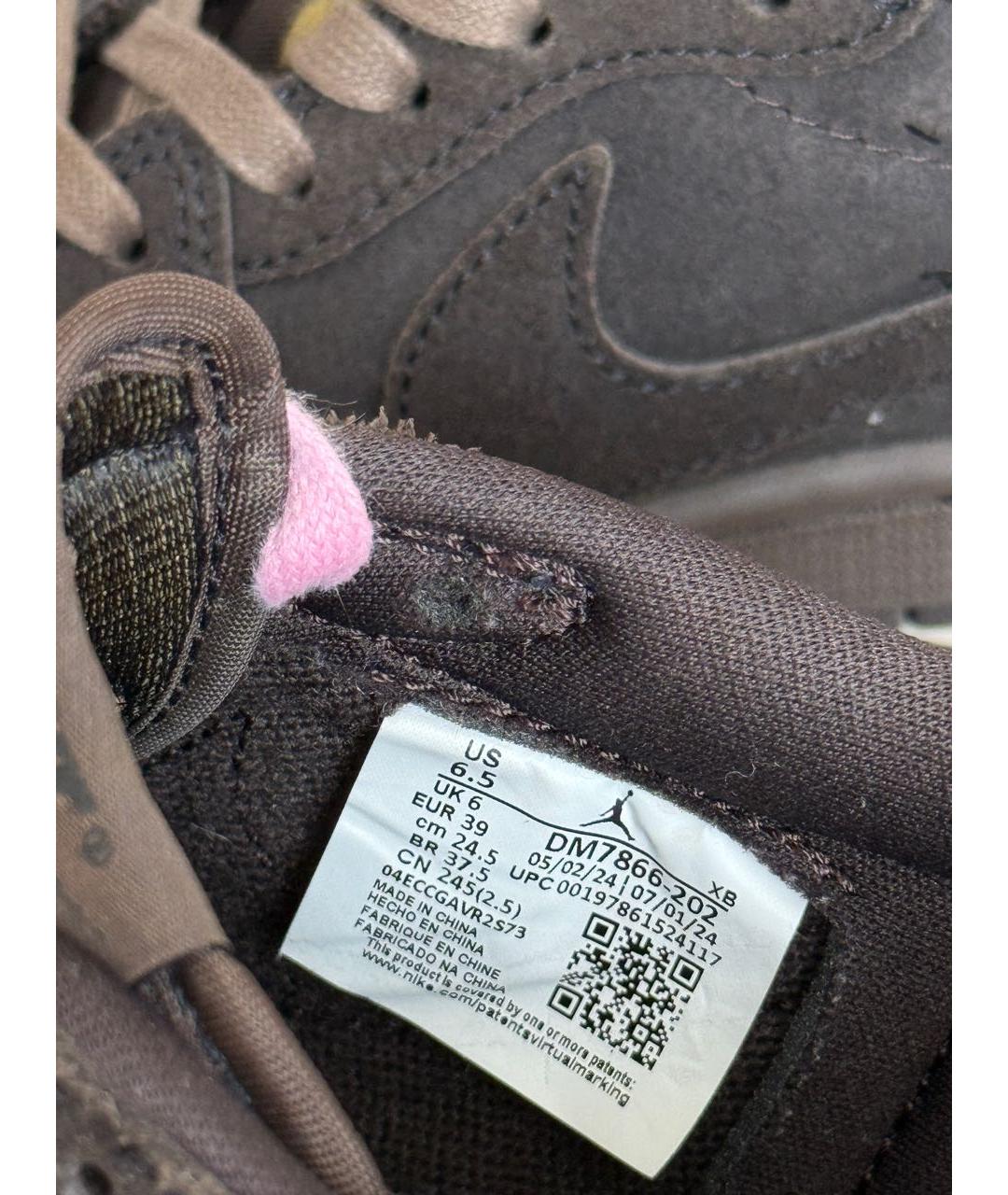 NIKE Коричневые замшевые кроссовки, фото 6