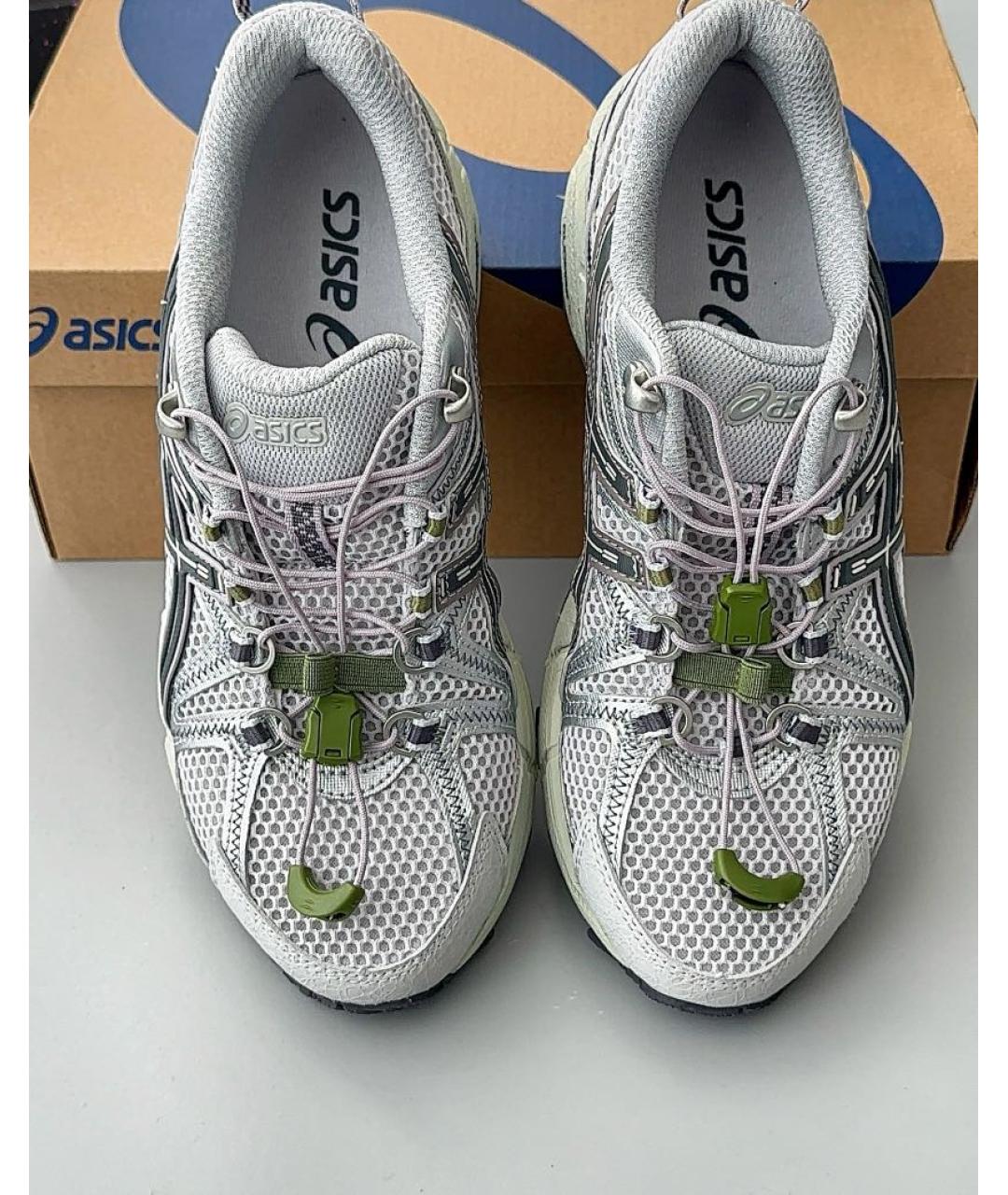 ASICS Серые синтетические низкие кроссовки / кеды, фото 7