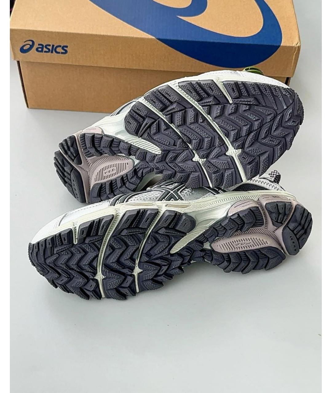 ASICS Серые синтетические низкие кроссовки / кеды, фото 8