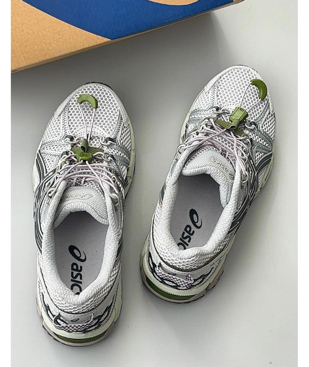 ASICS Серые синтетические низкие кроссовки / кеды, фото 6
