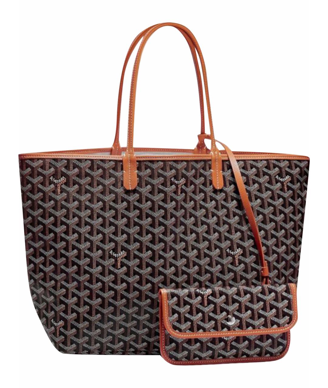 GOYARD Коричневая сумка тоут, фото 1