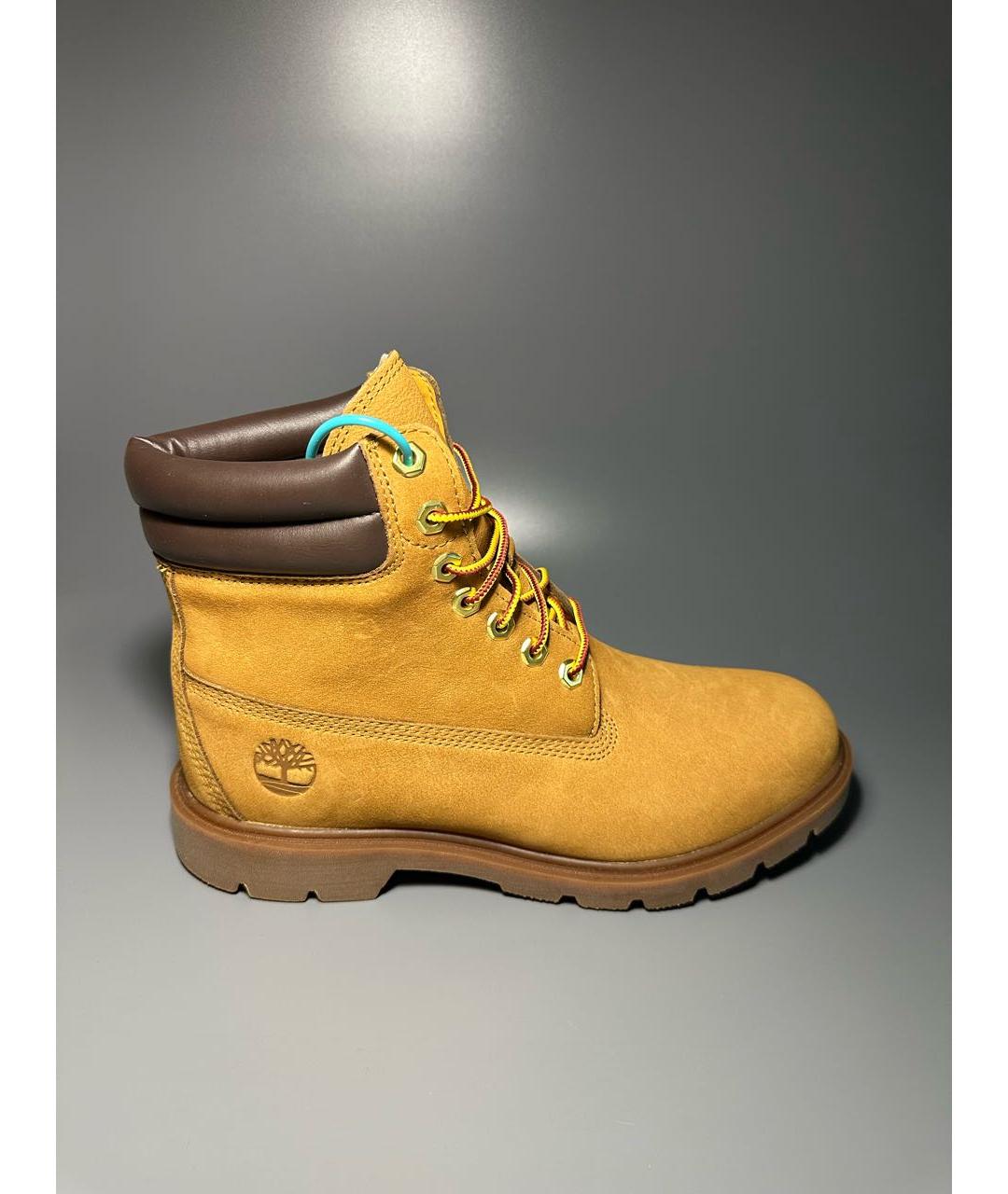 TIMBERLAND Оранжевое нубуковые высокие ботинки, фото 8