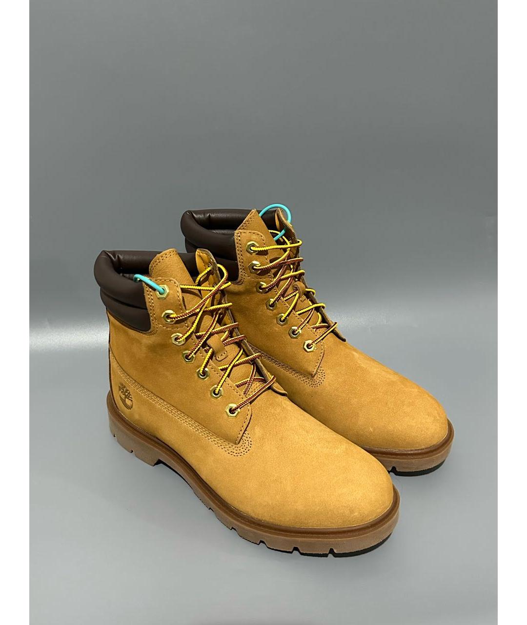 TIMBERLAND Оранжевое нубуковые высокие ботинки, фото 4